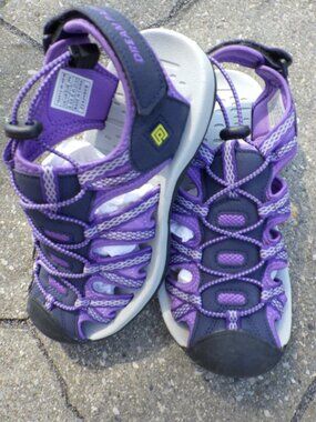 Dream Pairs Women Summer Hiking Sandals Purple Black Size 8.5 US New w/o Box